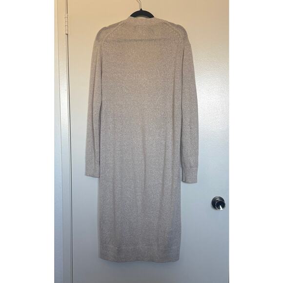 Theory Linen-Cashmere Open Long Cardigan Size Medium - Picture 4 of 6